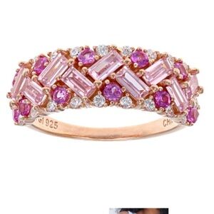 Pink Lab Created Sapphire Band NIB Final Price Reduction